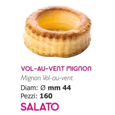 VOL AU VENT MIGNON FOITAJ SARAT D44MM 160BUC 2.3KG/CUT